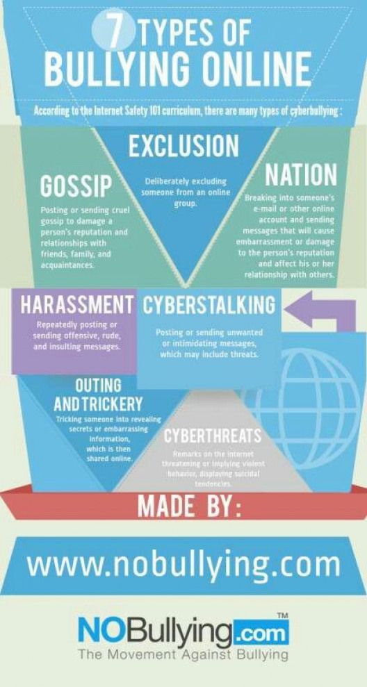types of bullying online