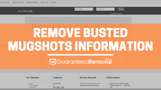 Remove BustedMugshots Information